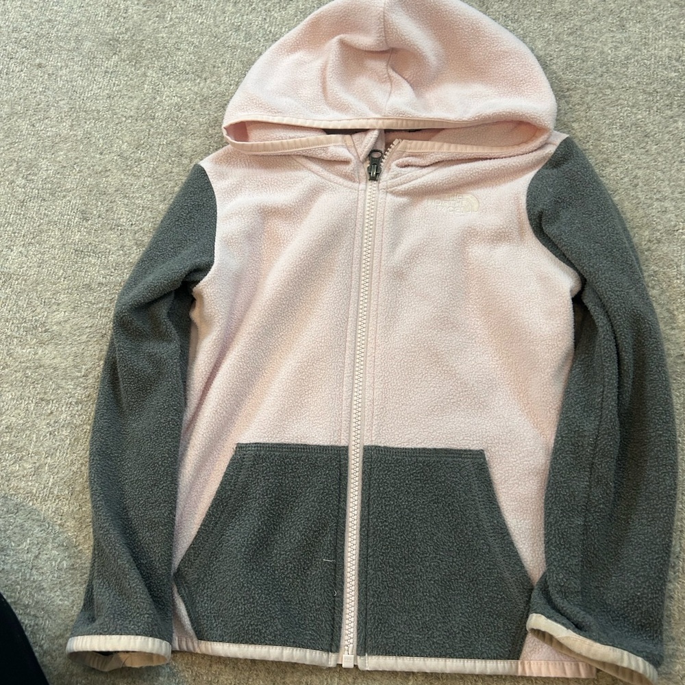 Northface girls fleece jacket. Size 4-5.